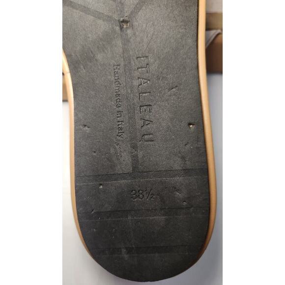 Italeau Zabri Sandals Platform Slip on Flip Snake Skin Leather Made in Italy 8 - Picture 10 of 10